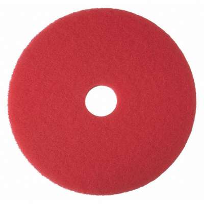 Buffing Pad,Red,Size 13",Round,