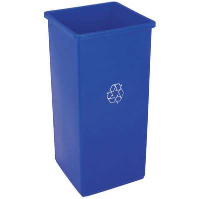 Recycling Can, Blue, Square