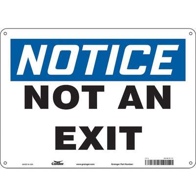 Safety Sign,14" Wx10" H,0.055"
