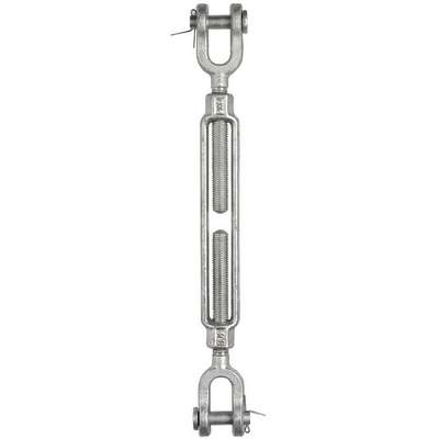 Turnbuckle,Jaw &amp; Jaw,Galv,3/8