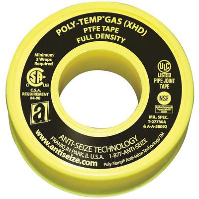 Gas Line Sealant Tape,1/2 x