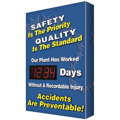 Safety Record Signs,29 x 20In,