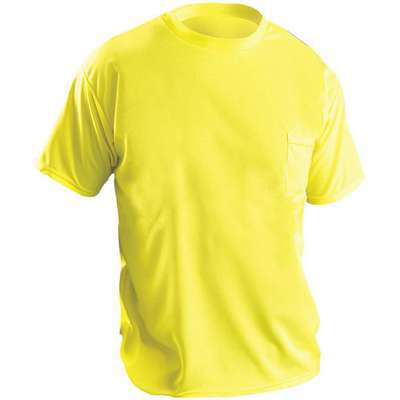 T-Shirt,Hi-Vis Yellow,31 In. L,