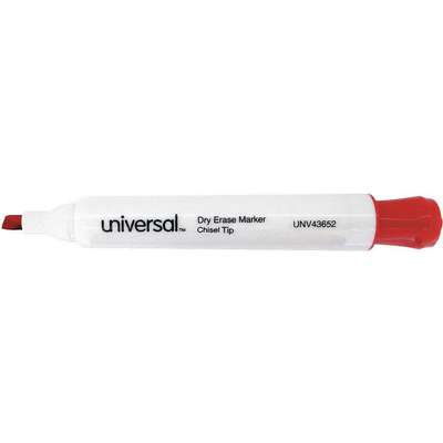 Dry Erase Marker,Chisel,Red,