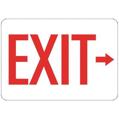 Exit Sign,Exit(arrow),7"x10"