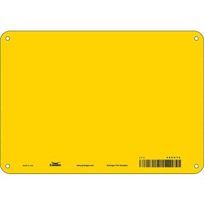 Safety Sign,10" W,7" H,0.320"