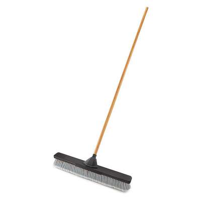 Push Broom,3" L Trim,Gray