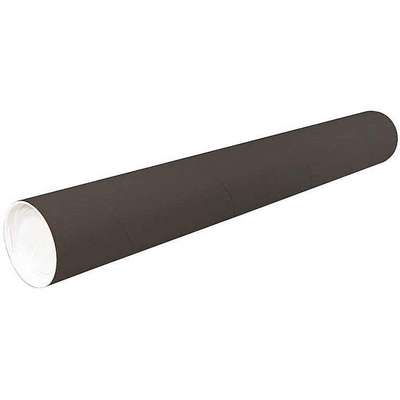 923501-8 Crownhill 18 Circle, Paper Mailing Tube with 3 Inside Dia.,  Black; PK 24
