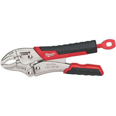 Locking Pliers,Curved Jaw,7 In.