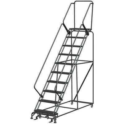 Safety Rolling Ladder,Steel,