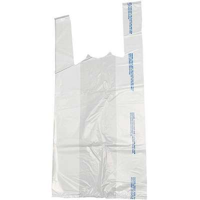 T-Shirt Bags,White,21-1/2 In.