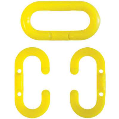 Chain Link,1-1/2 In.,Yellow,