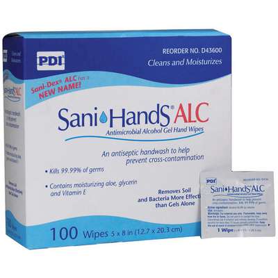 Antimicrobial Hand Wipes,White,