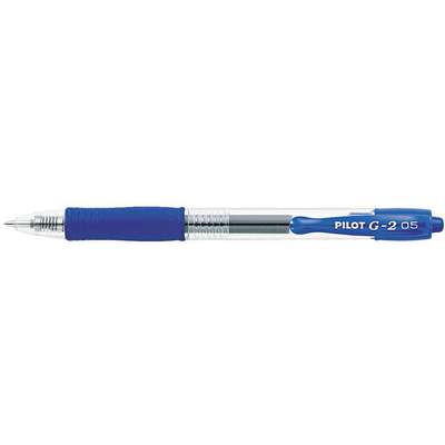 Pilot Liquid Rollerball Pens, Extra-Fine Point, 0.5 mm, Blue/White Barrel,  Blue Ink, Pack Of 12 Pens