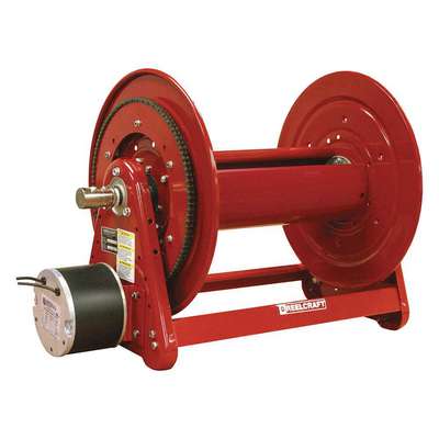 935288-1 Electric Motor Driven Hose Reel: 325 ft (1/2 in I.D.), 1,000 psi  Max Op Pressure, Iron