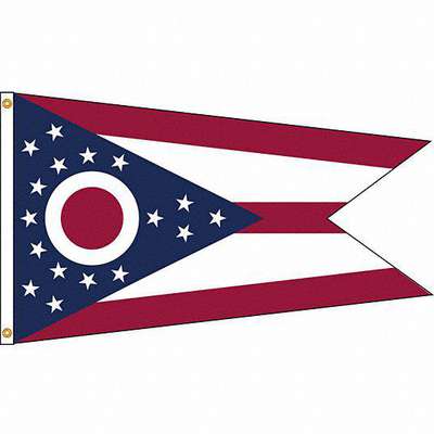 Ohio Flag,4x6 Ft,Nylon