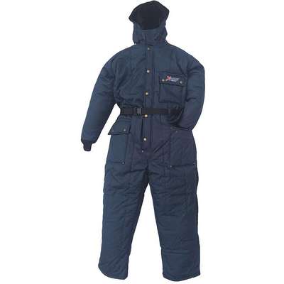 Coverall With Hood,XL,Navy,