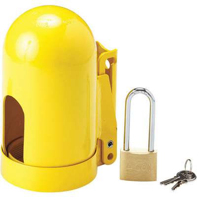 Locking Cylinder Cap,Yellow,