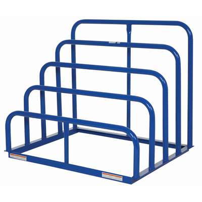913381-7 Vertical Sheet Storage Rack with 4 Bays; 47-3/8