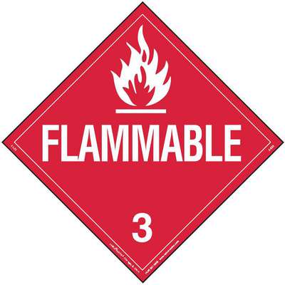 Flammable Liquid Placard,Vinyl