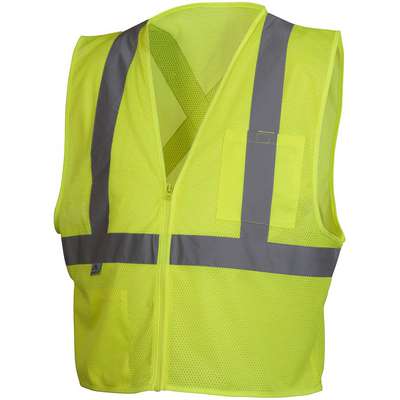 Class 2 Safety Vest, Lime, 2XL