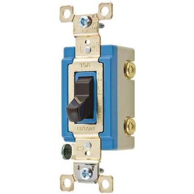Wall Switch,Brown,15A,2-Pole