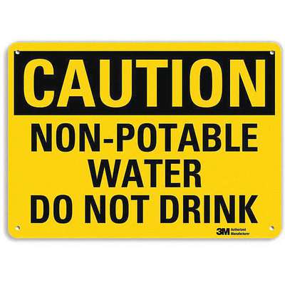 Safety Sign,Non-Potable Water,