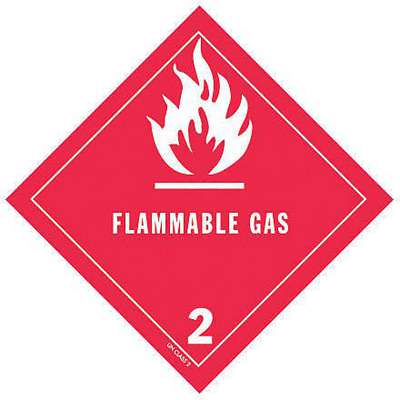 Dot Label,4 In. H,Flammable