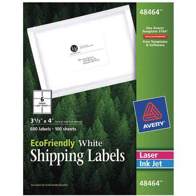 924995-8 Avery Laser/Inkjet Label, Label Height 3-1/3