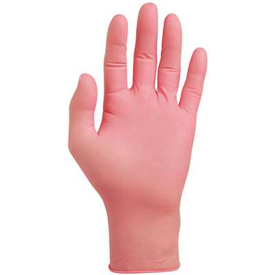 Disposable Gloves,Latex,S,Pink,