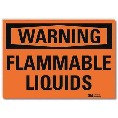 Warning Sign,Flammable Liquids,