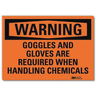 Warning Sign,Goggles Are