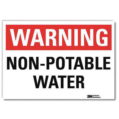 Warning Sign,Non Potable Water,