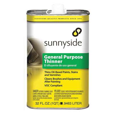 Paint Thinner,1/4 Gal.,Solvent