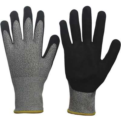 Gloves,Blk/Gray,XL,10-1/4in.L,