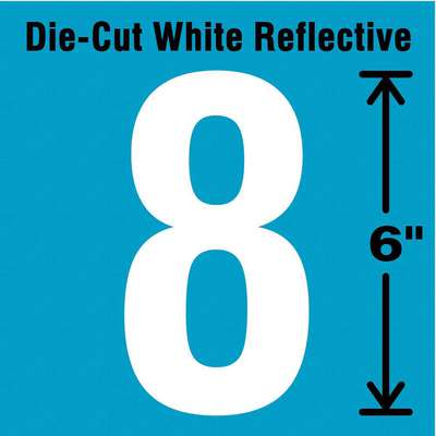 Die-Cut Reflective Number