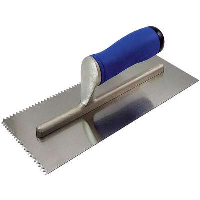 Notched Trowel,2-Sided,11 x 4-