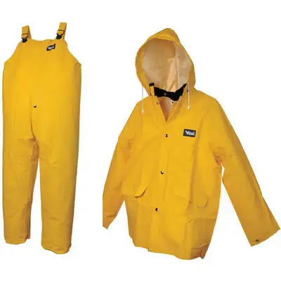 913977-8 Viking 3-Piece Rain Suit with Jacket/Bib Overall, ANSI Class ...