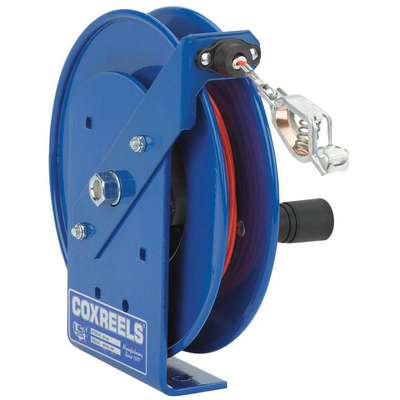 80125 Retractable Grounding Wire Reel, Blue, Cable Coated: No