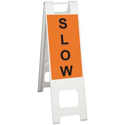 Barricade Sign,Slow (vert),45