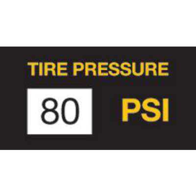 Tire Stickers - 80PSI 100/Roll