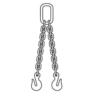 Chain Sling,5 Ft. L,Dog Sling