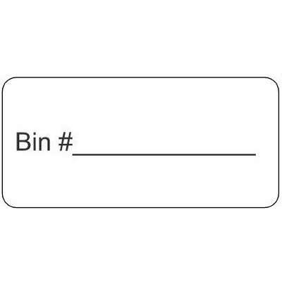 Bin # ______ Stickers-100/Roll