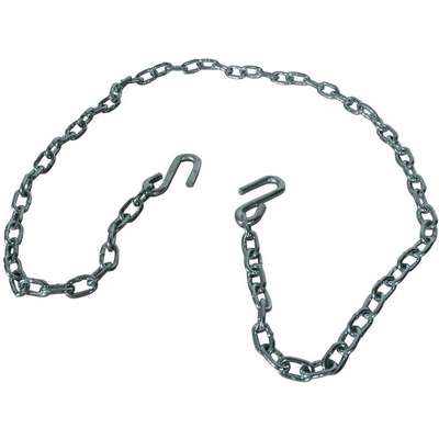 Safety Chain,72in.,Steel,Silver