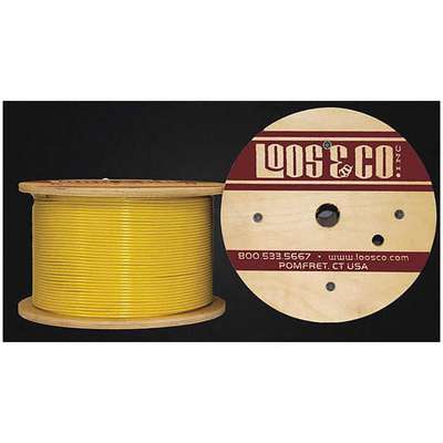 Cable,100 Ft,Yellow Vinyl,1/4