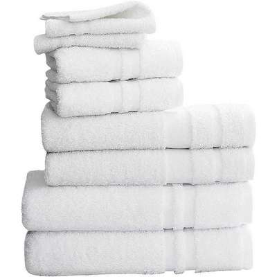Bath Towel,24 x 48 In,White,Pk