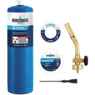 913872-1 Bernzomatic Pencil Torch Kit, Propane, Manual, 3400F