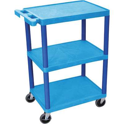Dropship Household Commercial 3-Tier Utility Service Cart With Flat Handle  to Sell Online at a Lower Price