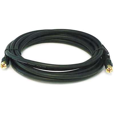 Coaxial Cable,Rg-6,12 Ft.,Black