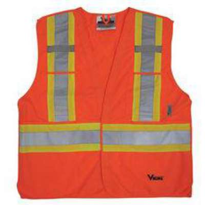 Safety Vest,Orange,L/XL,30in L,